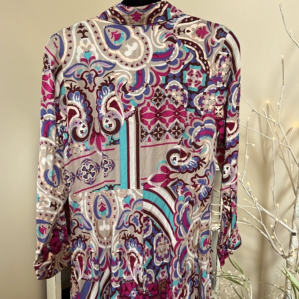 SOFT SURROUNDINGS XSP Beautiful jewel tone,shimmery copper colors throughout.EUC - Picture 7 of 9